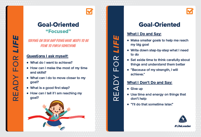 LL Action Card Elementary - Goal-Oriented - English